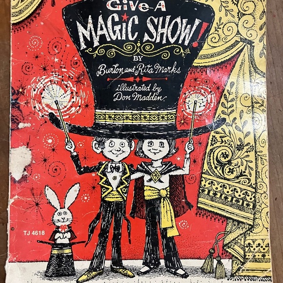 Book : (vintage 1977)Give a Magic Show Book by Burton and Rita Marks - Picture 1 of 11